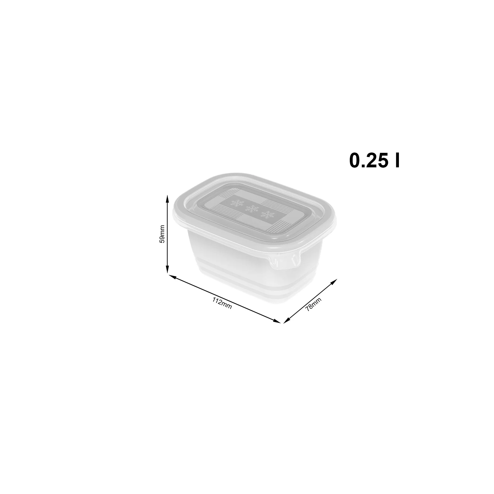 6er Set Gefrierdosen 0,25 l FREEZE - Image 4