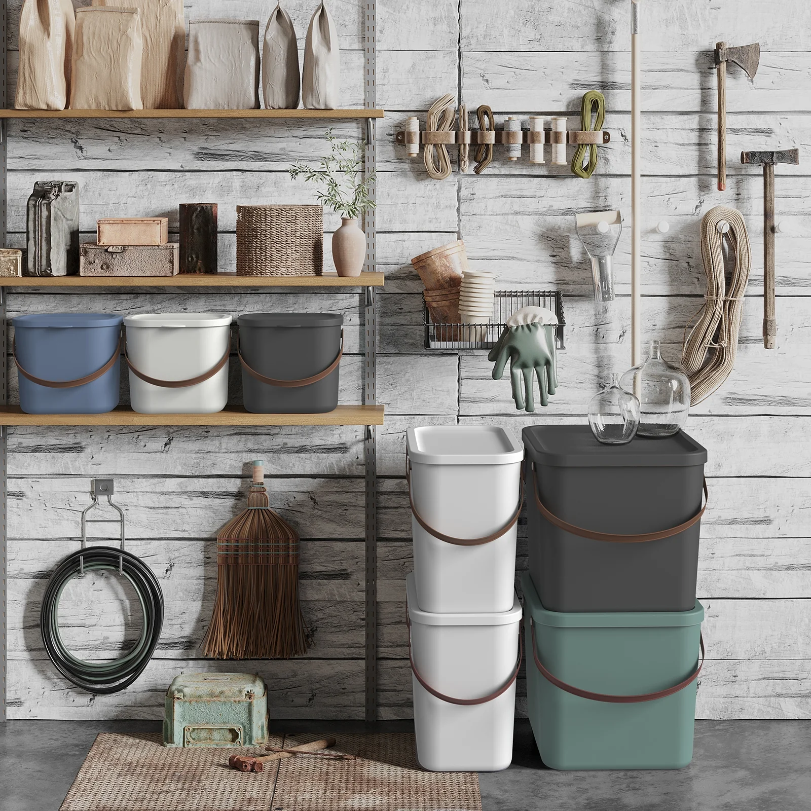4er Set Müllsystem 25 l und 6 l ALBULA - Image 10