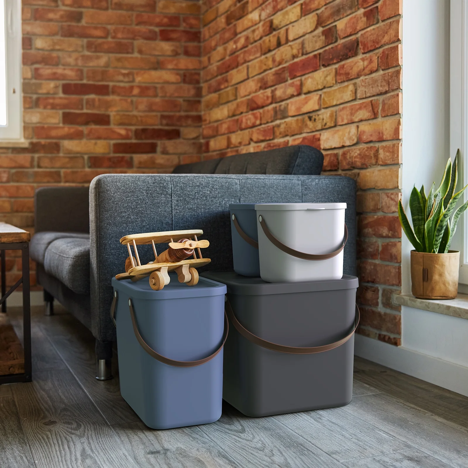 4er Set Müllsystem 25 l und 6 l ALBULA - Image 4