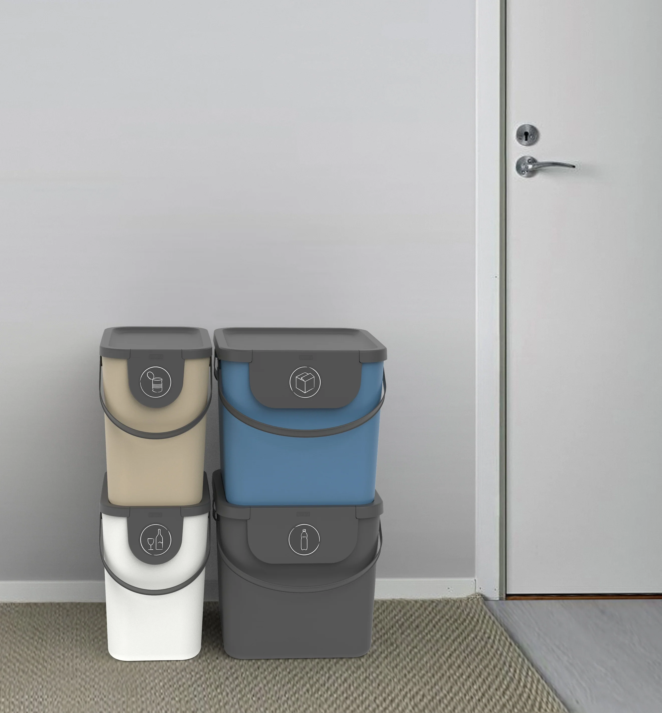 2er Set Recycling Müllsystem 40 l ALBULA - Image 4