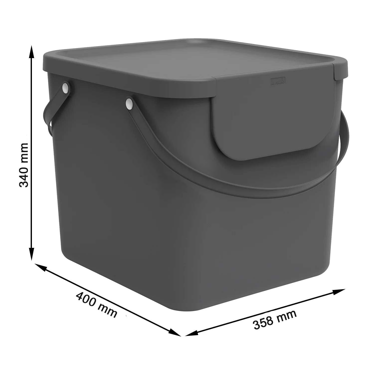 3er Set Recycling Müllsystem 40 l ALBULA - Image 3
