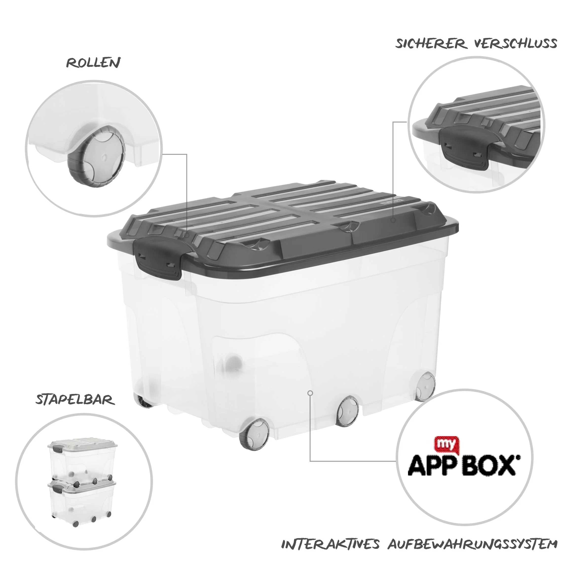 2er Set Rollboxen 57 l ROLLER 6 - Image 10