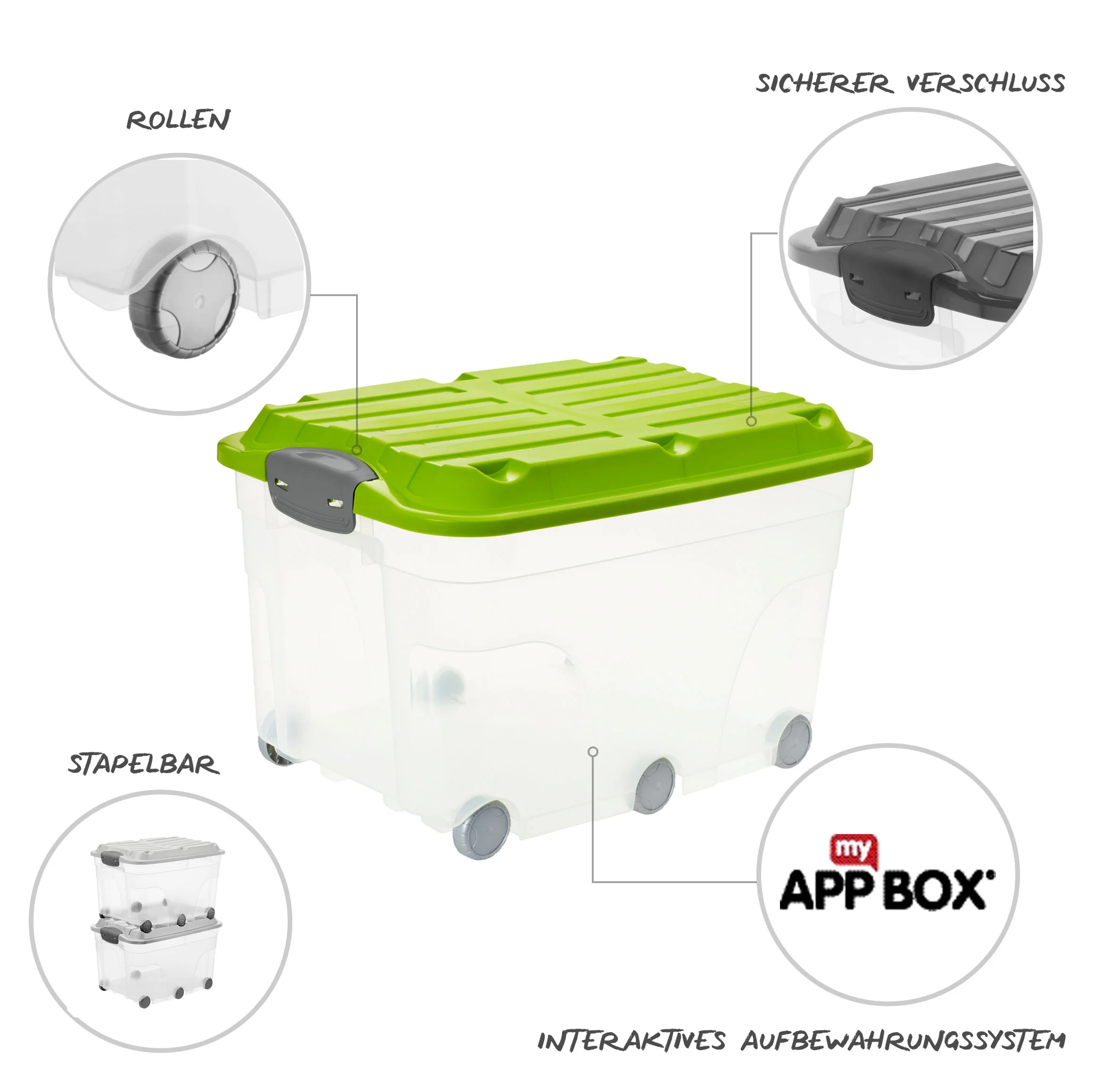 2er Set Rollboxen 57 l ROLLER 6 - Image 6