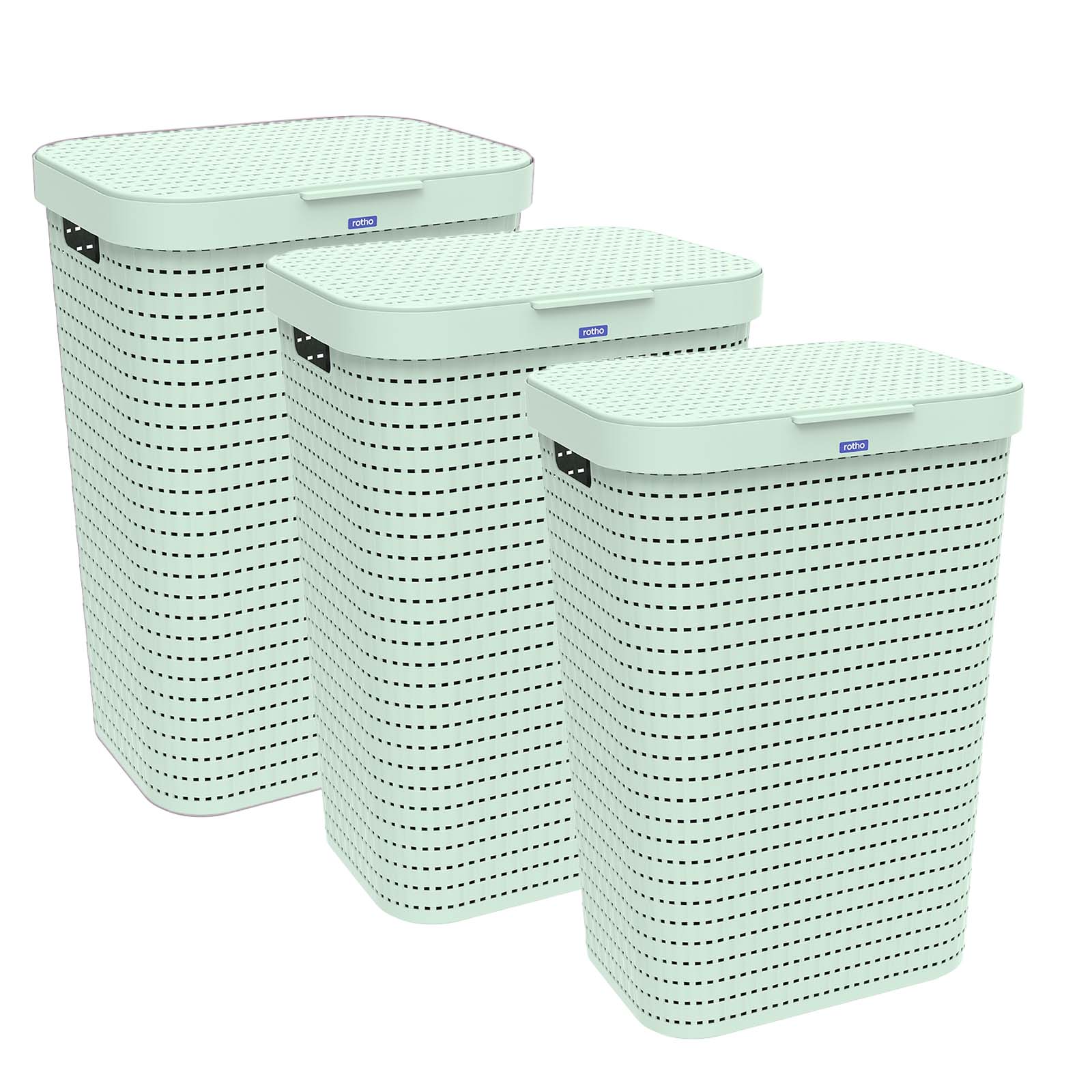 3er Set Wäschesammler 55 l COUNTRY - Image 4