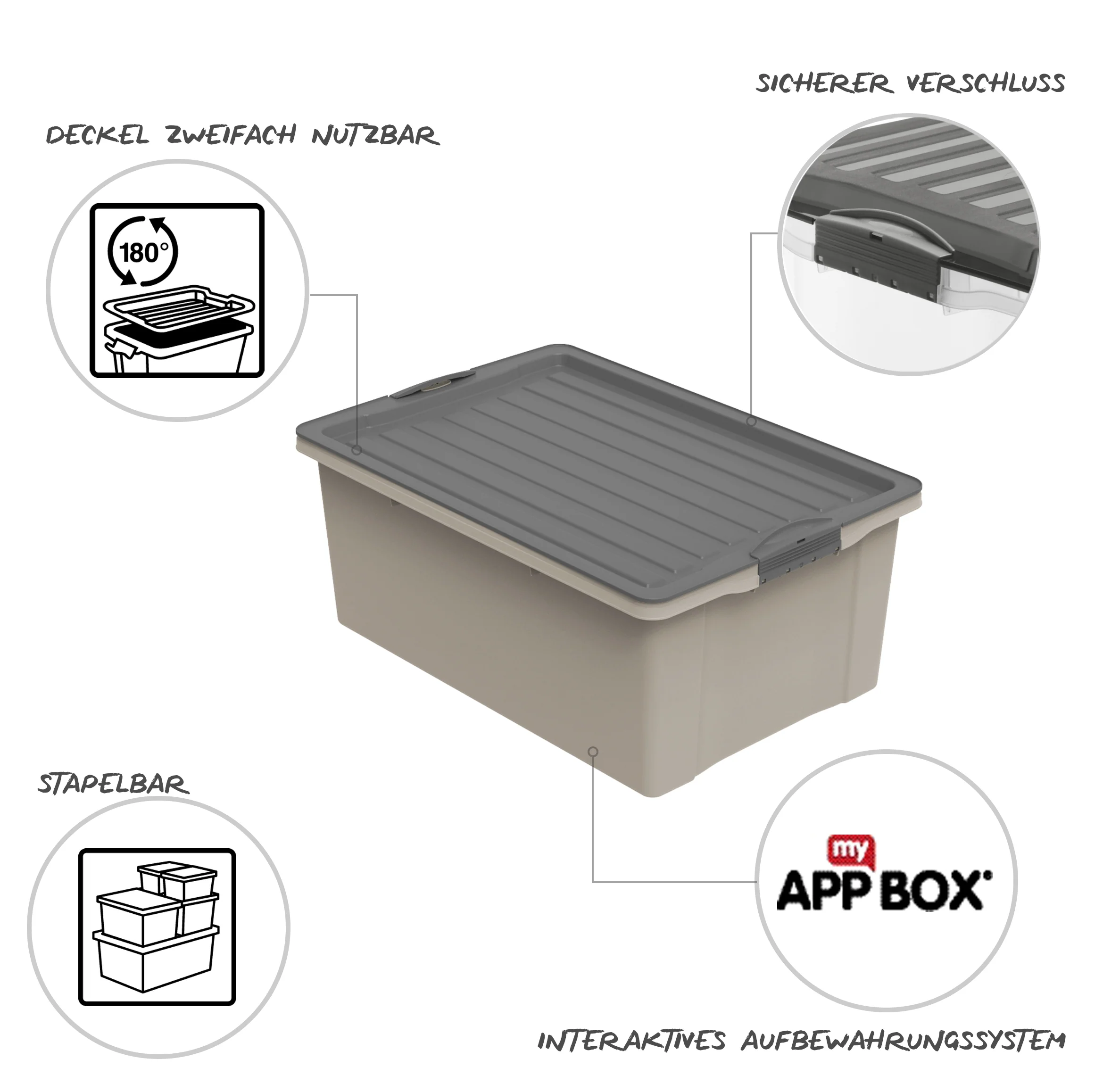 Stapelbox DIN A3, 38 l COMPACT - Image 5