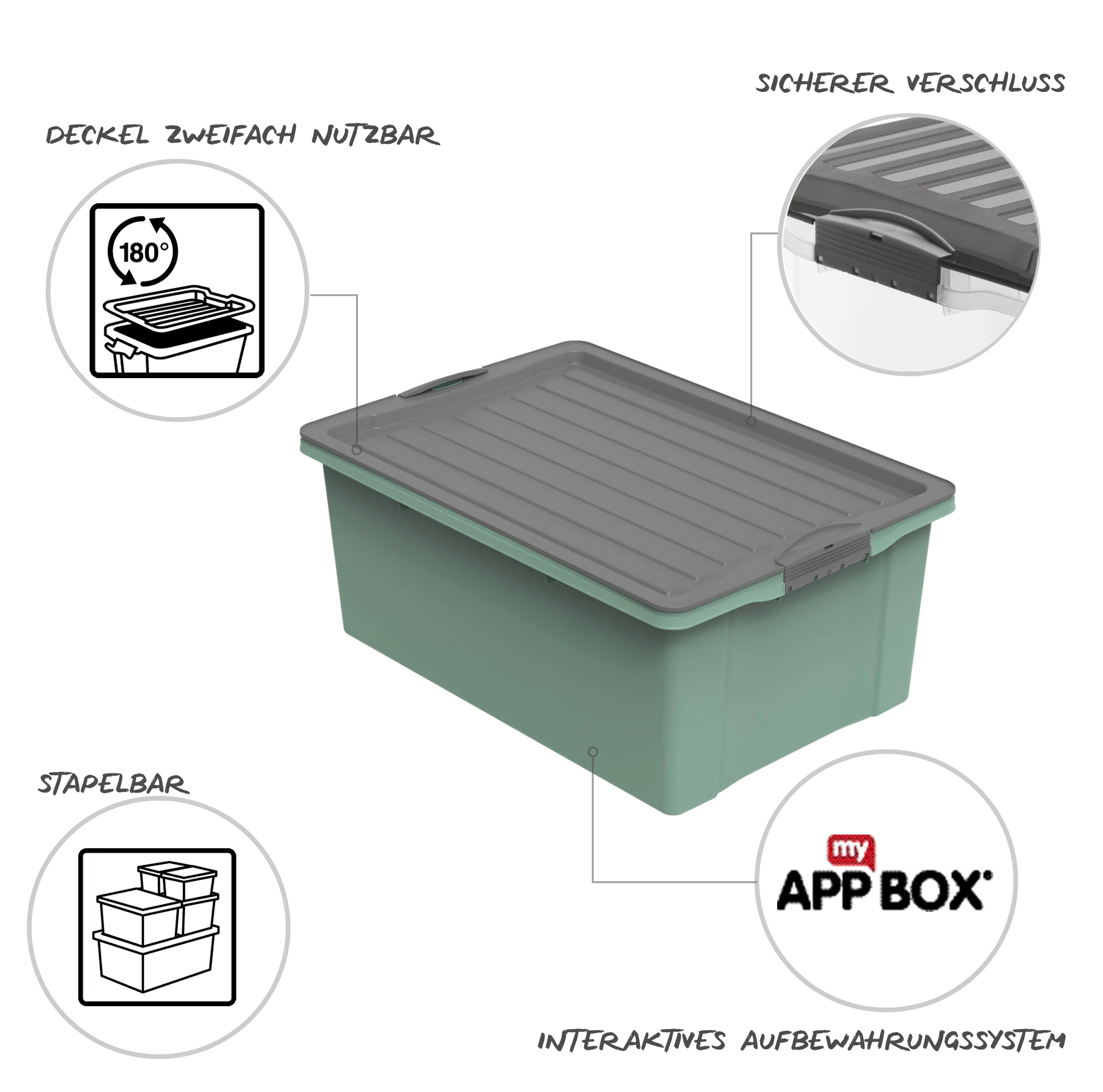 Stapelbox DIN A3, 38 l COMPACT - Image 7