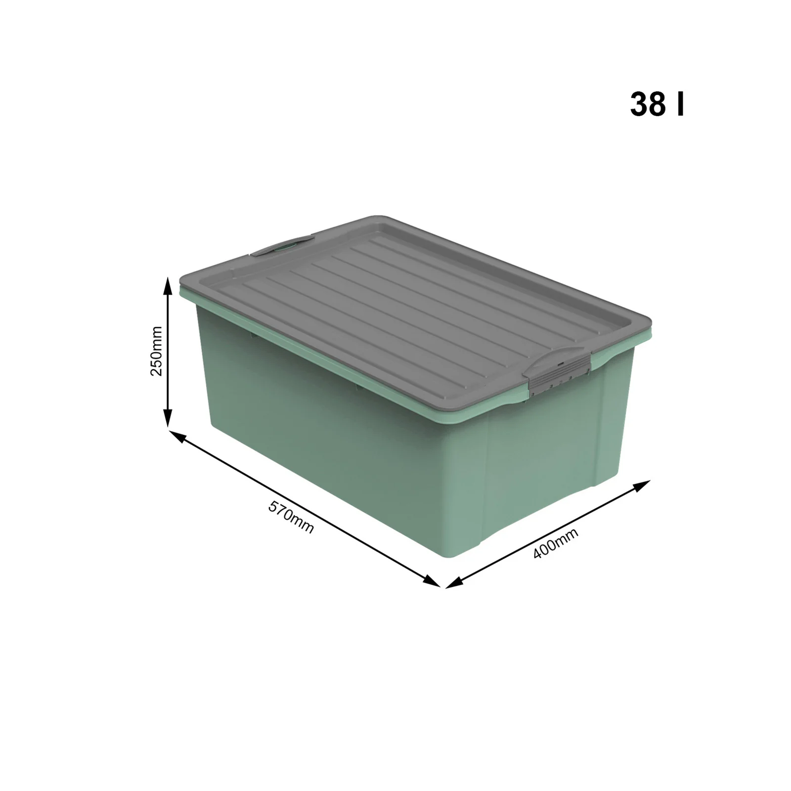 Stapelbox DIN A3, 38 l COMPACT - Image 8