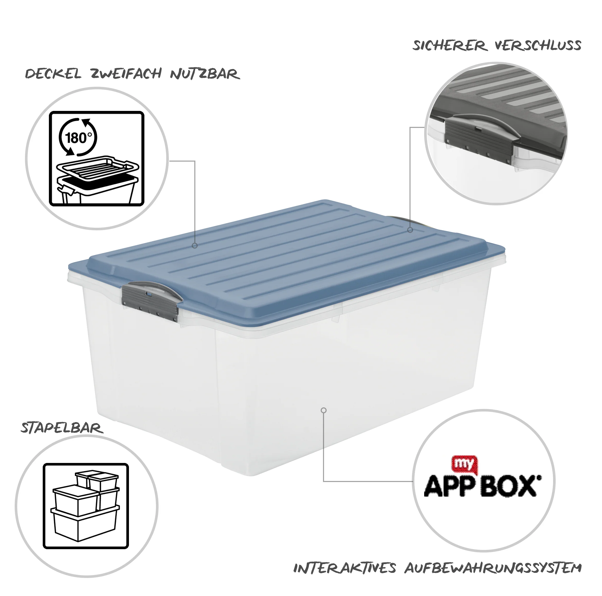 Stapelbox DIN A3, 38 l COMPACT - Image 13