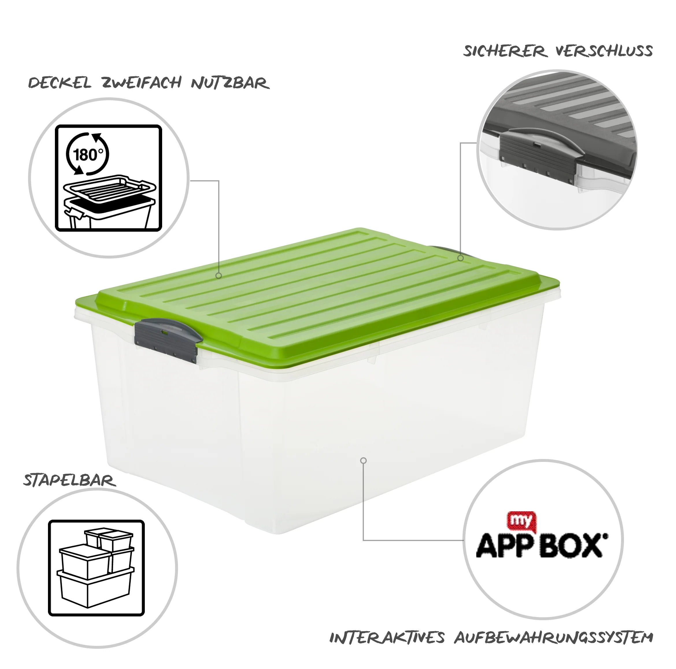 Stapelbox DIN A3, 38 l COMPACT - Image 14