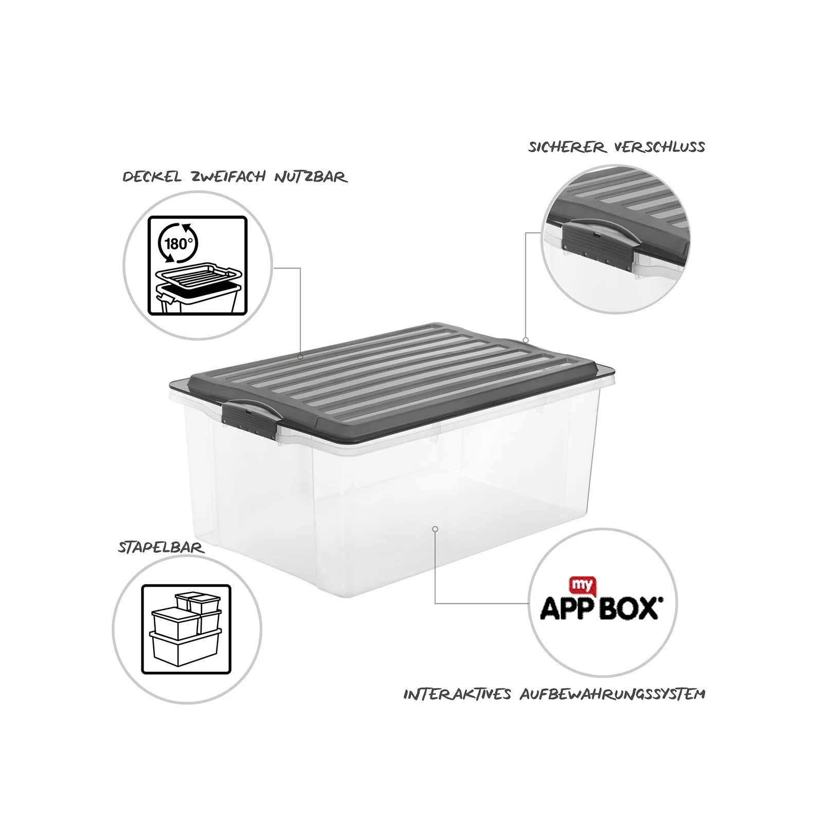 Stapelbox DIN A3, 38 l COMPACT - Image 16