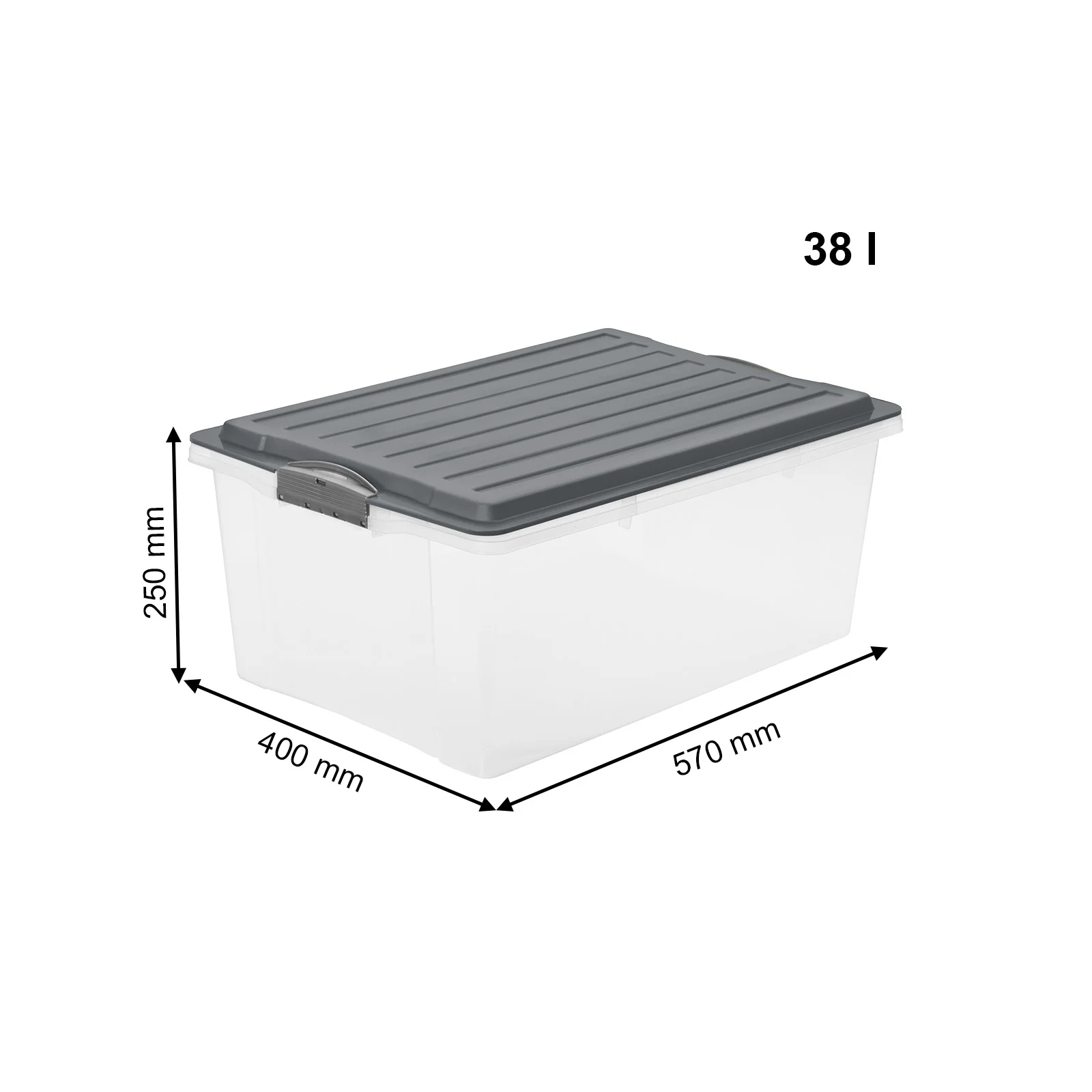 Stapelbox DIN A3, 38 l COMPACT - Image 25