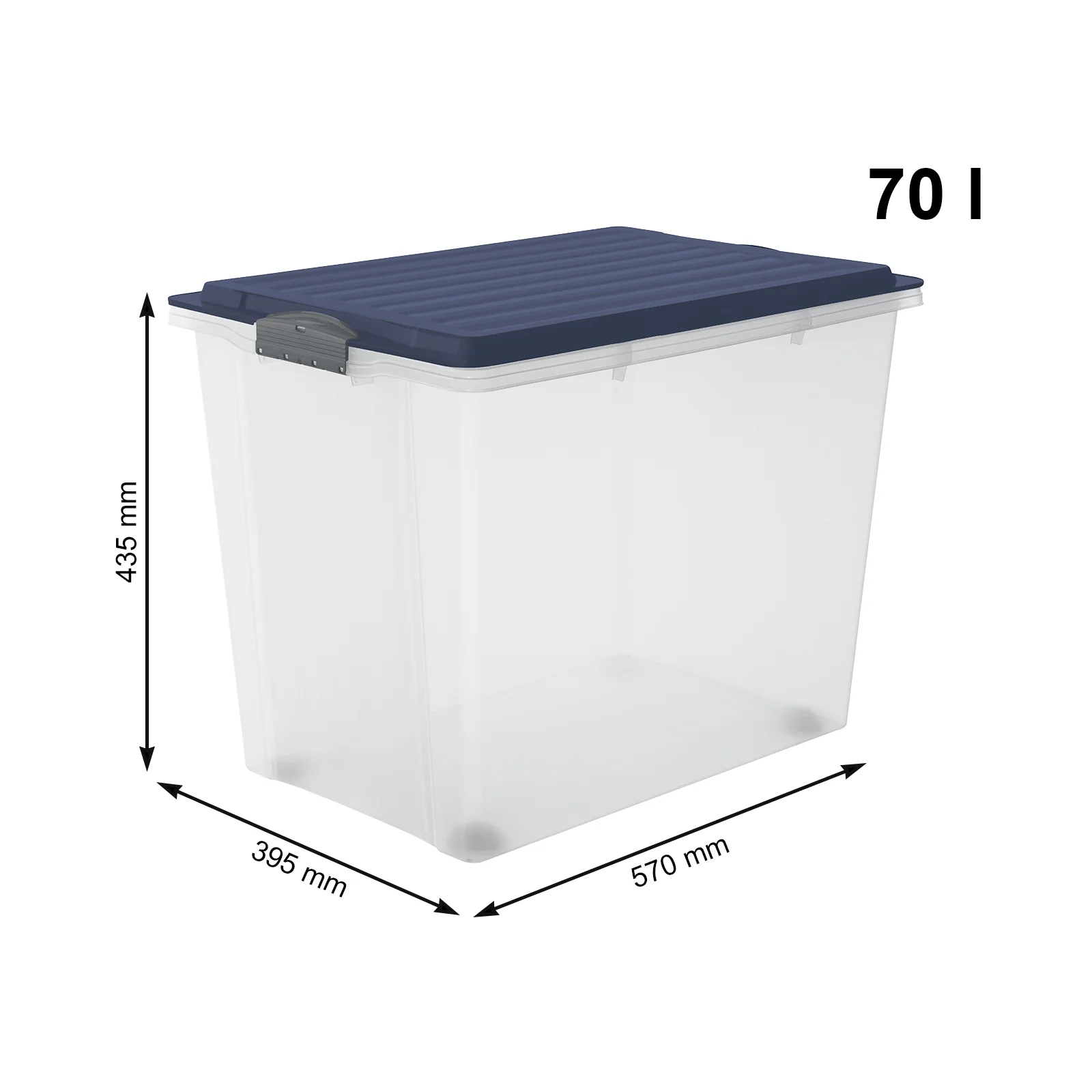 Stapelbox mit Rollen DIN A3, 70 l COMPACT - Image 19