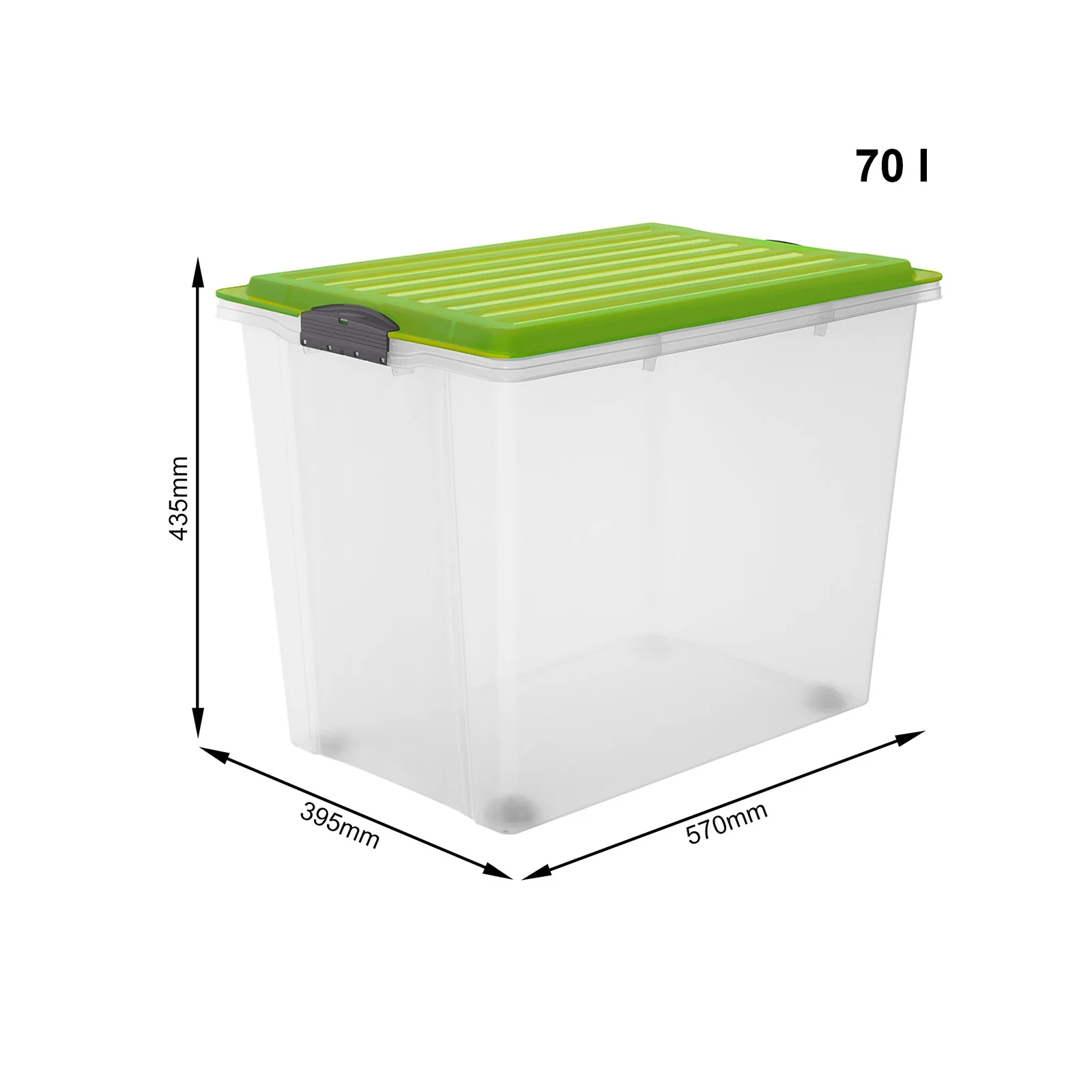 Stapelbox mit Rollen DIN A3, 70 l COMPACT - Image 25
