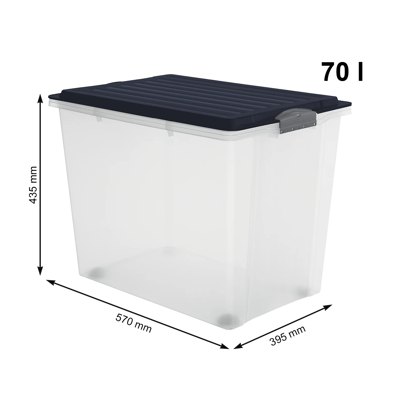 Stapelbox mit Rollen DIN A3, 70 l COMPACT - Image 31