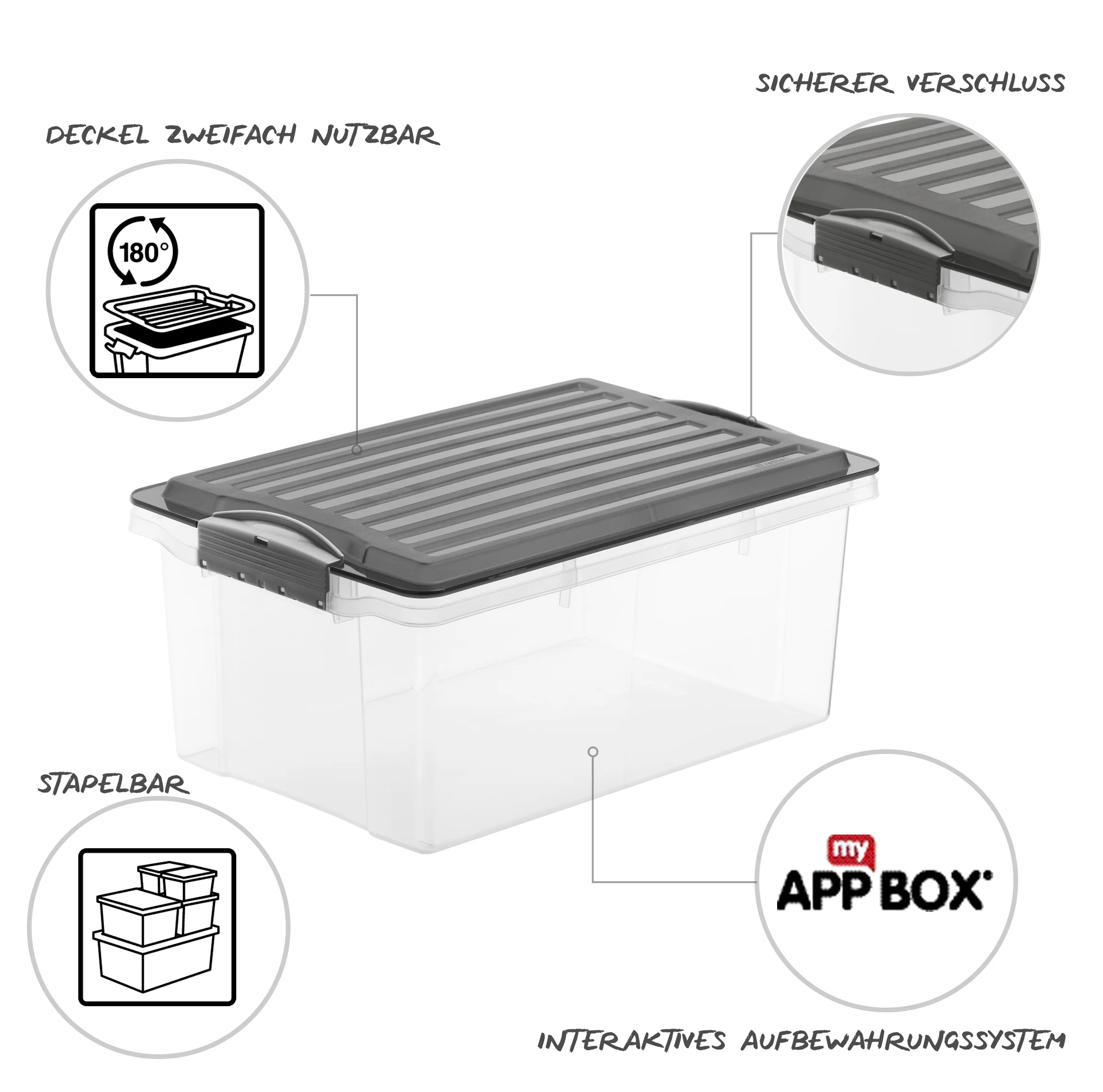Stapelbox DIN A4, 13 l COMPACT - Image 21