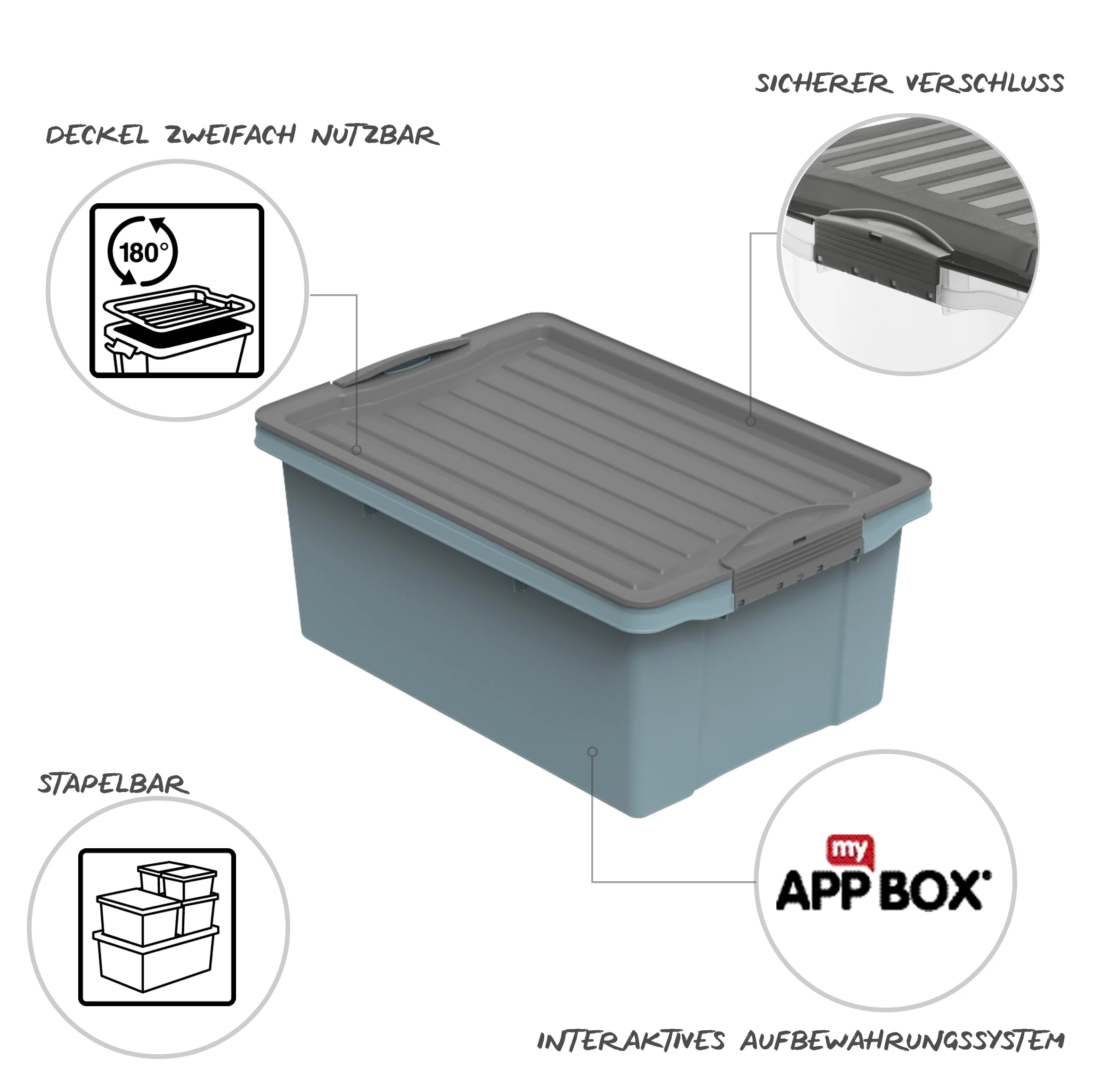 Stapelbox DIN A4, 13 l COMPACT - Image 6