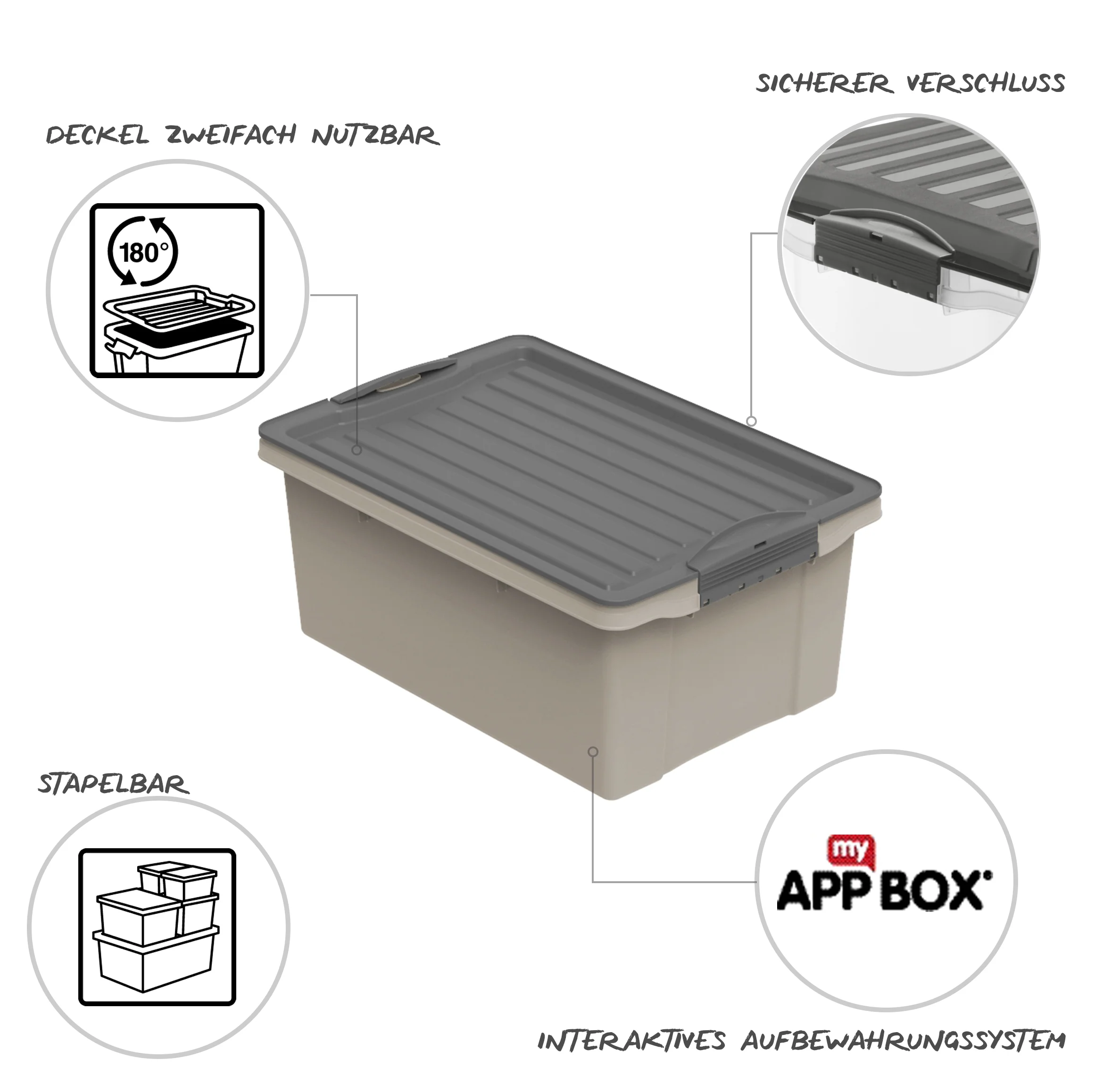 Stapelbox DIN A4, 13 l COMPACT - Image 8