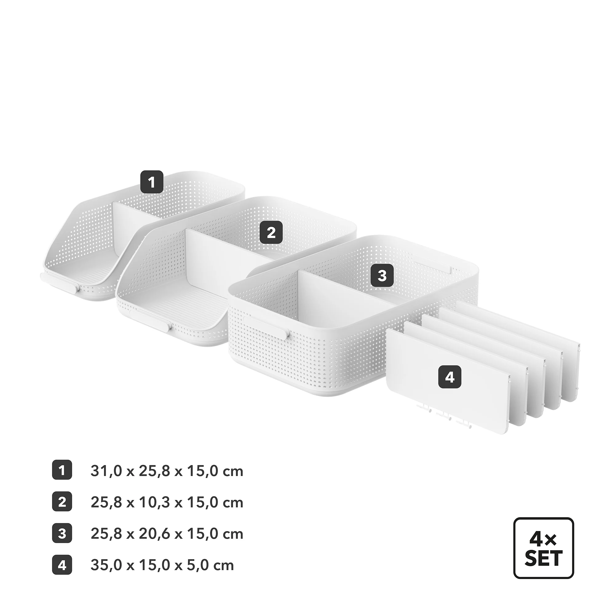 Starter Set Medium Organizers - 4-teilig | WOP - Image 5