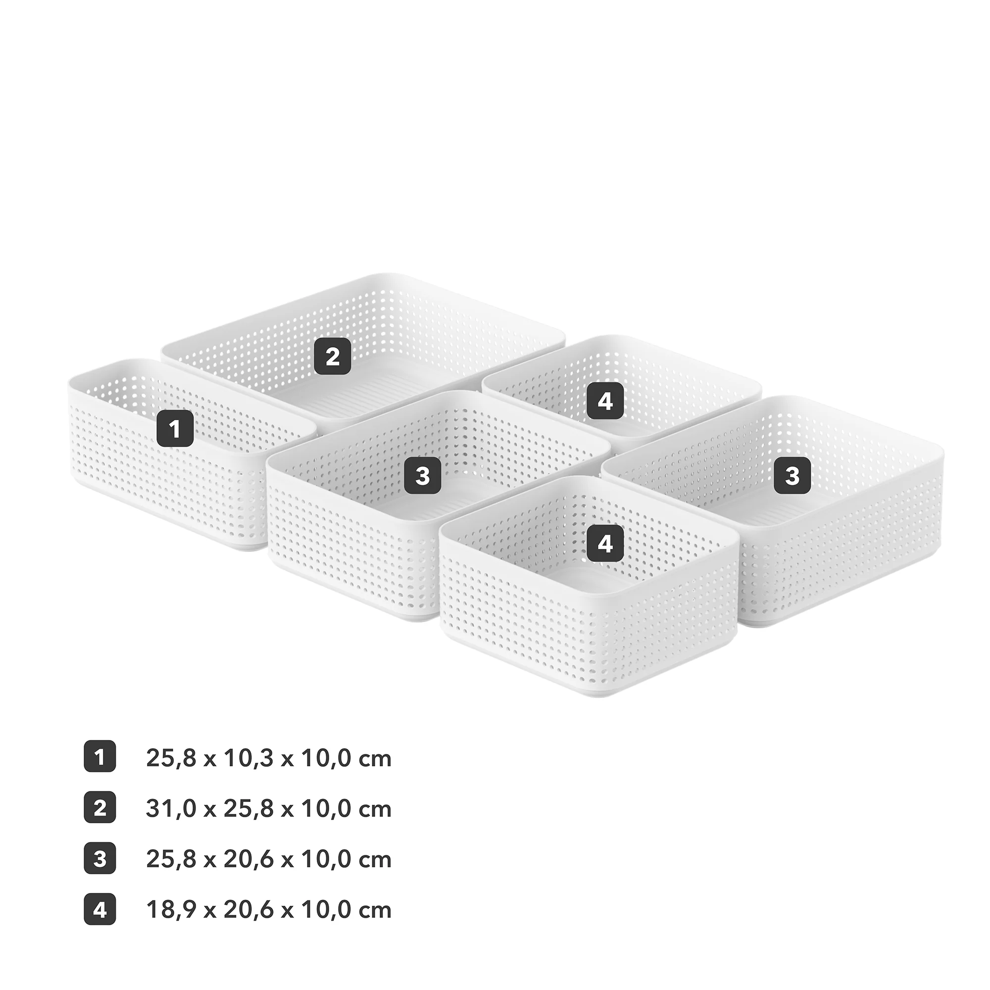 Starter Set Small Organizers für MALM - 6-teilig | WOP - Image 4