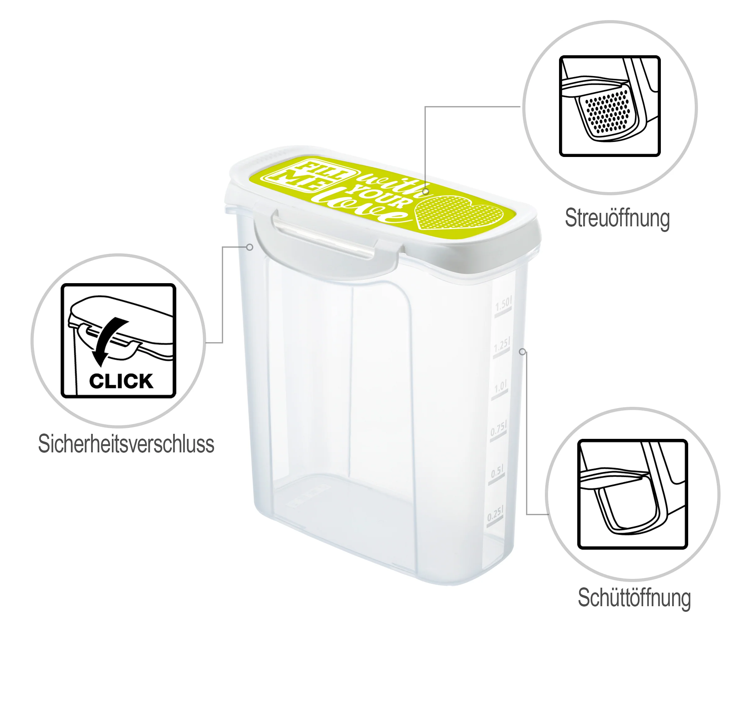Streudose 1,5 l CLIC & LOCK - Image 6