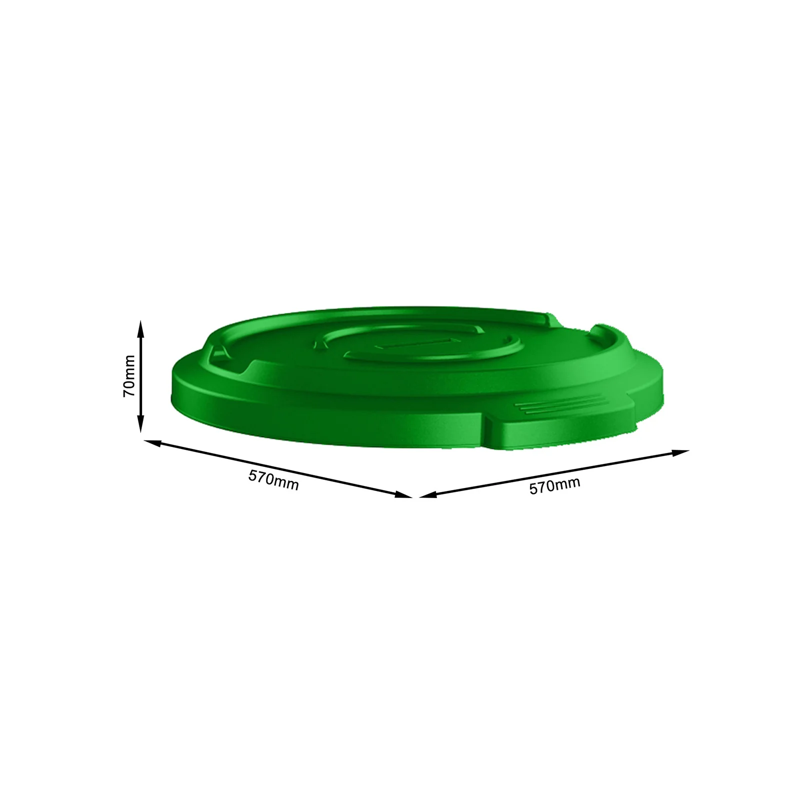 Deckel für Abfallbehälter 120 l TITAN - Image 10
