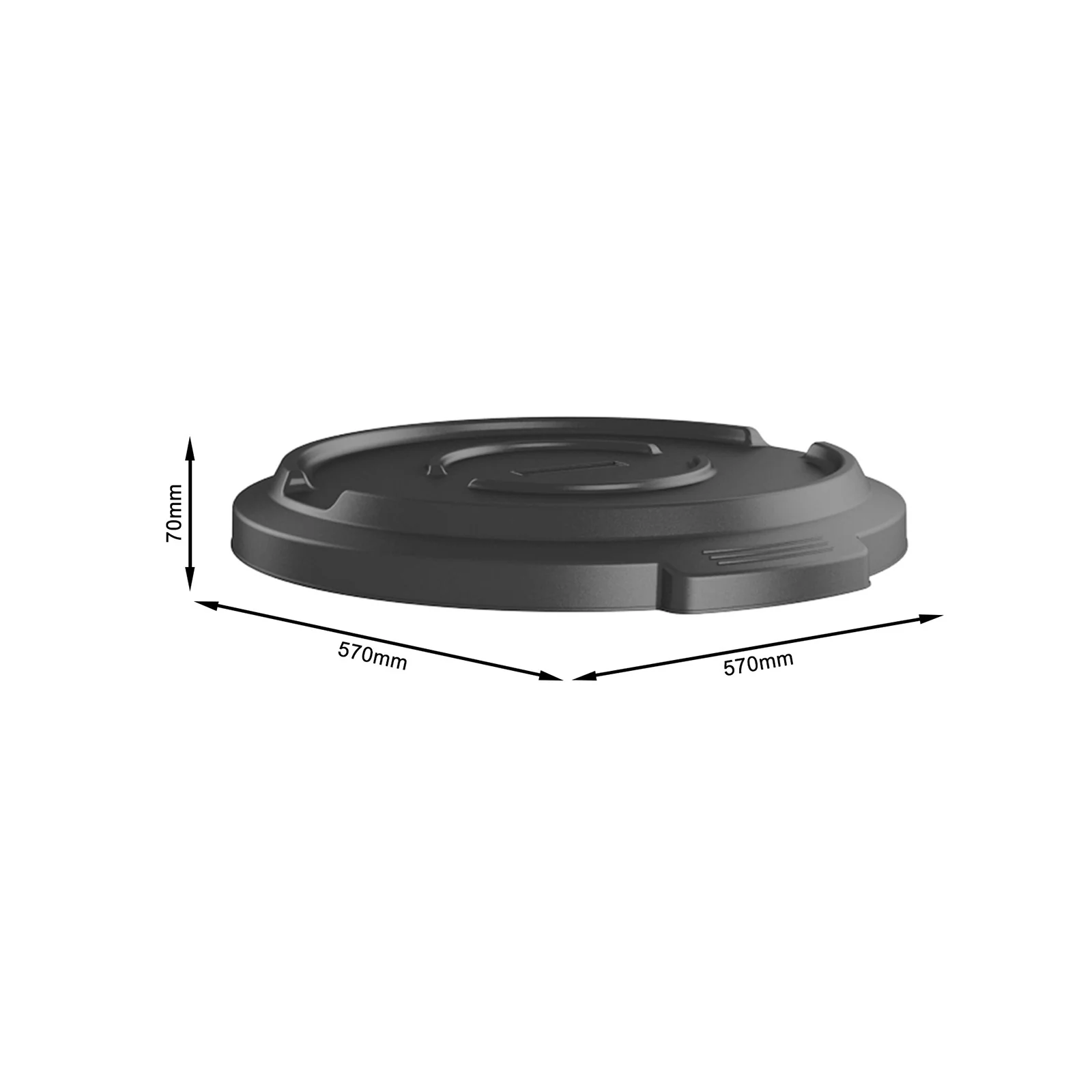 Deckel für Abfallbehälter 120 l TITAN - Image 14