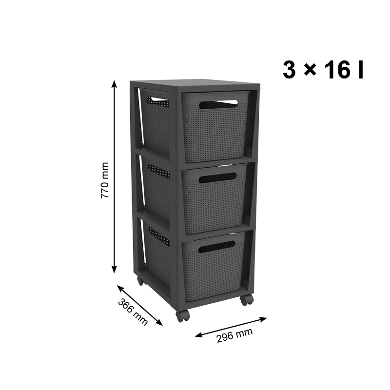Tower mit Rollen 3 x 16 l BRISEN - Image 11